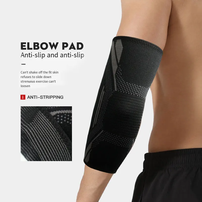Knitted Elbow Pads Joint Protection Fitness Warmth Sports  Non-slip Breathable Perspiration Arm Guards - Image 4